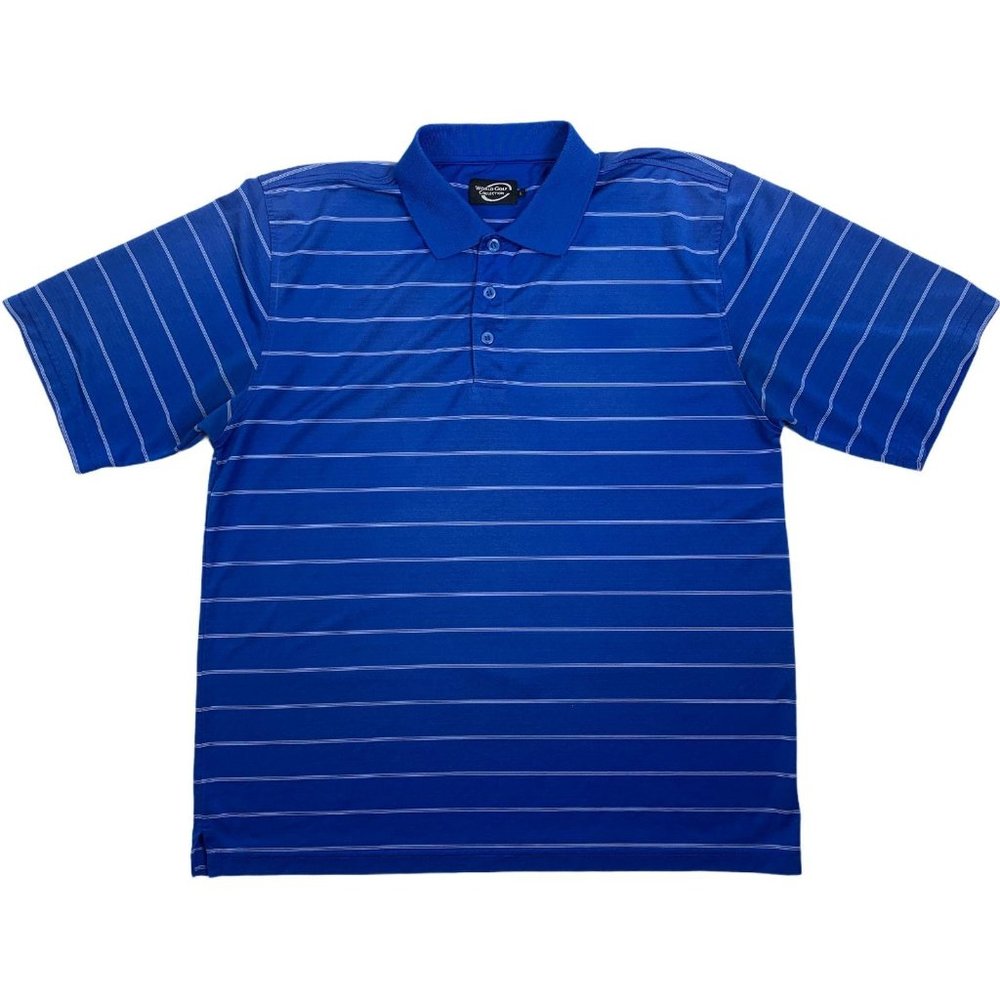 World Golf Collection Large Blue Polo Shirt Short